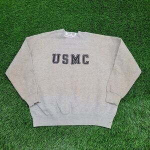 Vintage 80s USMC Sweatshirt Women XL 23x23 Boxy Marine-Coprs